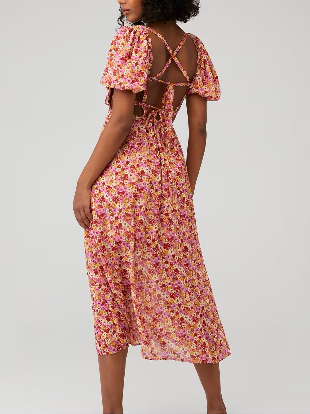 For Love & Lemons Felicia Midi Dress